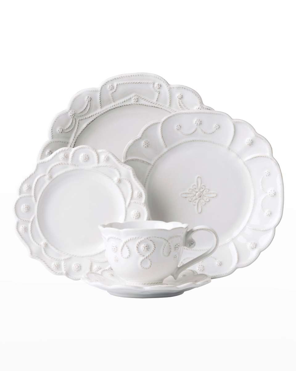 Jardins du Monde 5pc Place Setting - Whitewash